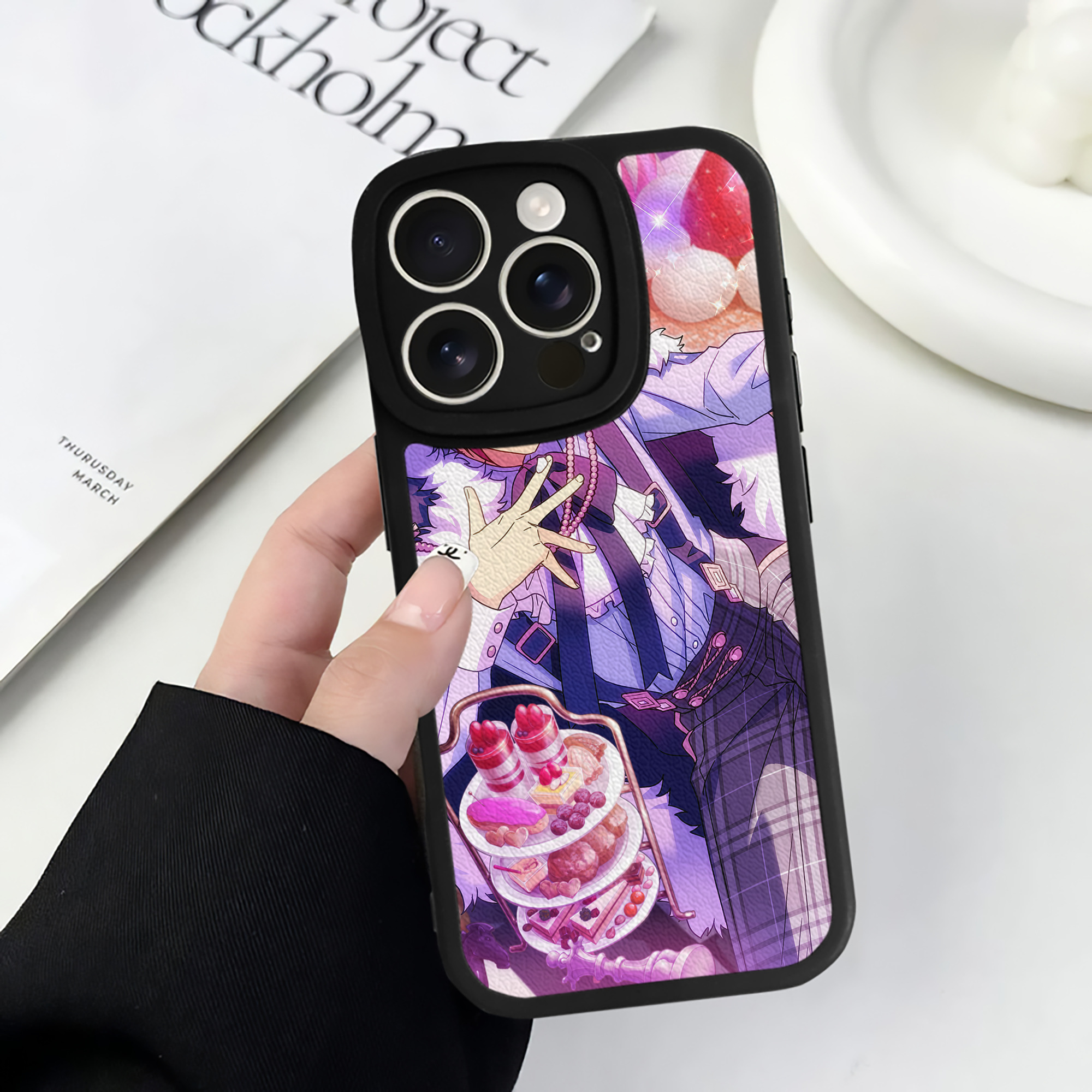 （画像用） あんさんぶるスターズ! Ensemble Stars 【iPhone 16シリーズ対応】シリコンスマホケース（レザー調） 材質：シリコン
